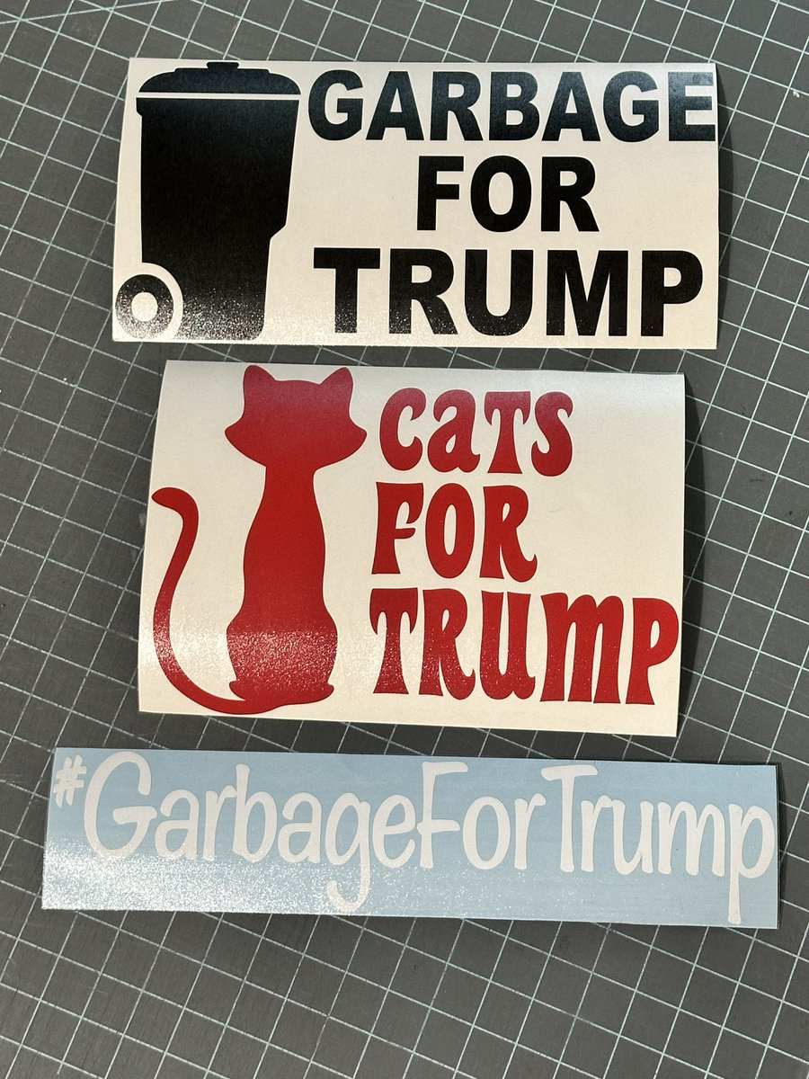Rush74Kyle's tweet image. We did it Garbage people!! 👍😎#GarbageForTrump  #Trump47 #CatsForTrump shoptheblueheron.Etsy.com  for decals !!