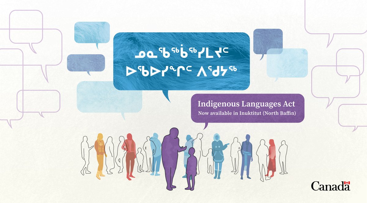 Today is #InuitDay! ᖁᕕᐊᓱᒋᑦᑎ ᐃᓄᐃᑦ ᐅᓪᓗᖓᓂ!

🌌 For thousands of years, Inuktitut has carried the stories, songs, and spirit of the Inuit from one generation to the next.

#IndigenousLanguages
