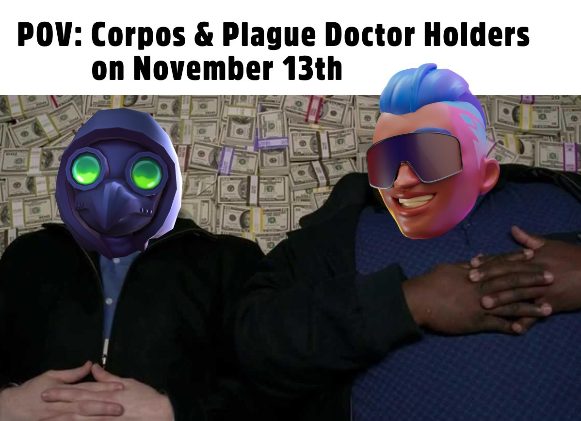 6 DAYS TO THE AIRDROP 🪂

🥮 3.5% of the tokenomics
💰 Get a bonus up to 50% for every 3 Corpos or 4 Plague Doctor NFTs
💎 Higher rarity = Bigger $NOOB airdrop
✅ 100% claimable at TGE
🗓️ 2nd Airdrop coming soon

Less than 20 sales left to enter the raffle for a x2 airdrop bonus!