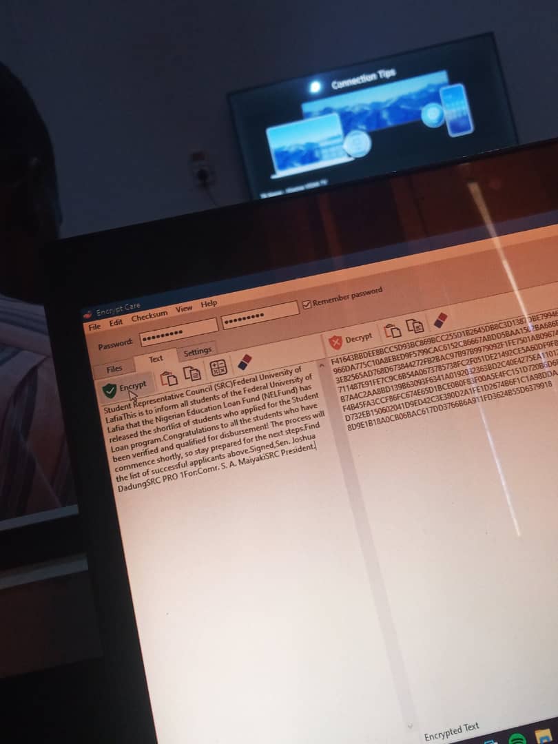 ElishaWetnas's tweet image. Day 2: Cyber Security

installed Encrypt care
and was able to understand the prosesses and concept of encrypting and dycrypting of text data and files ...

#100DaysOfCyberSecurity #100daysofcoding #100daysofcoding #TechHub2024 #techboss @morrebs