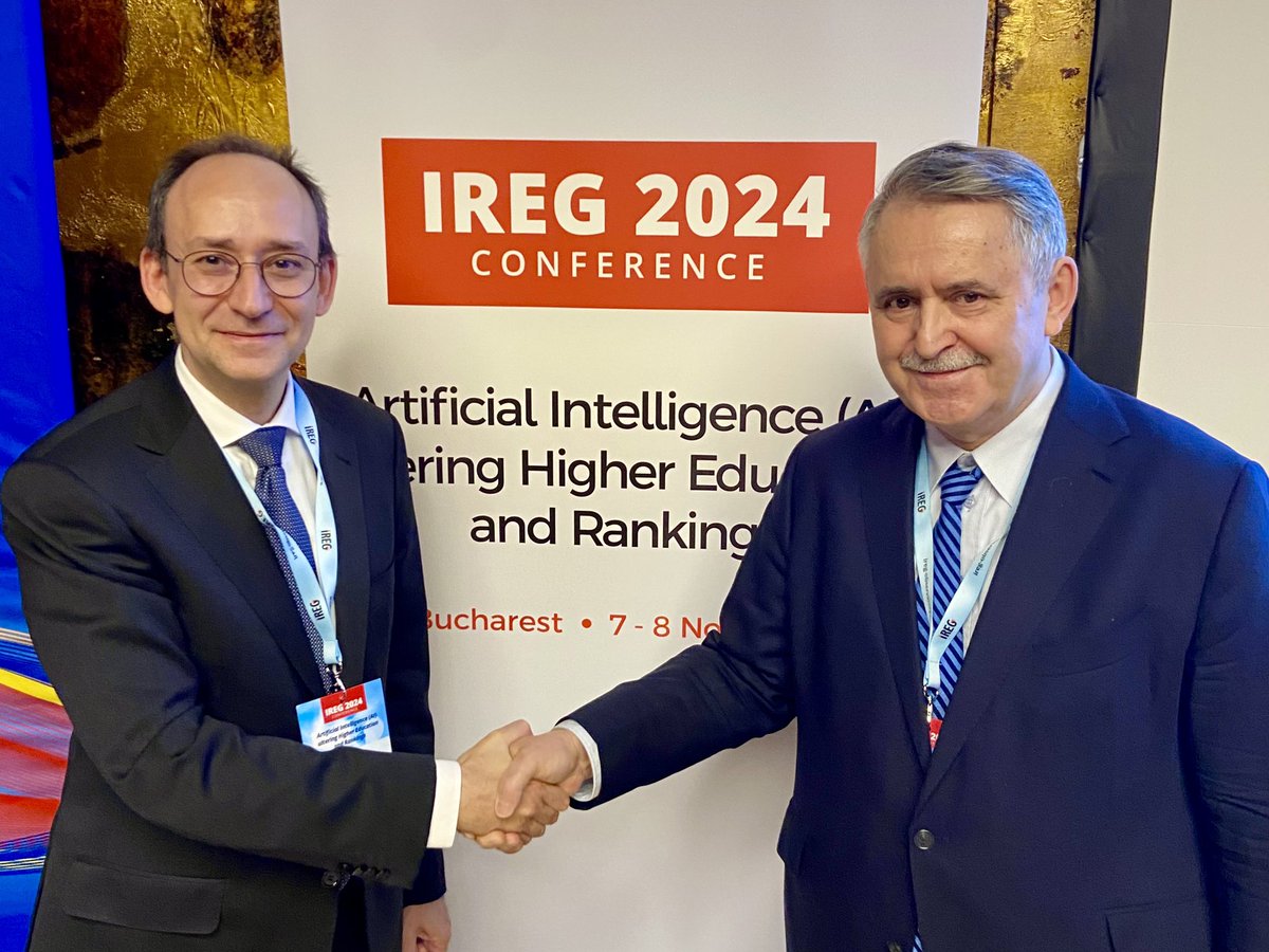 JosepMGarrell's tweet photo. Many thanks to @WSiwinski and #IREG for the opportunity to explain today in #Romania what the @euatweets is doing promoting the responsible use of #AI in #highereducation. Very happy to see the important commitment of Minister @ligiadeca in such important topic.
#IREG2024 👇🏻 https://t.co/xcCrrSEuLp