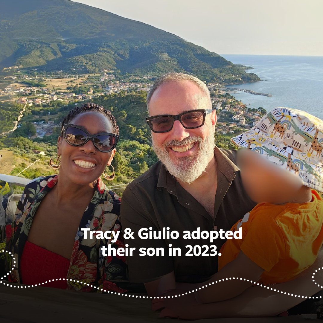Youcanadopt's tweet image. Meet Tracy & Giulio 👋
As well as maintaining birth family contact with their son’s biological siblings, they formed a brilliant bond with his foster carers.
Could adoption be the path to start or grow your family?
Learn more at tinyurl.com/2u6bwp63 🔗🚆
#YouCanAdopt #NAW