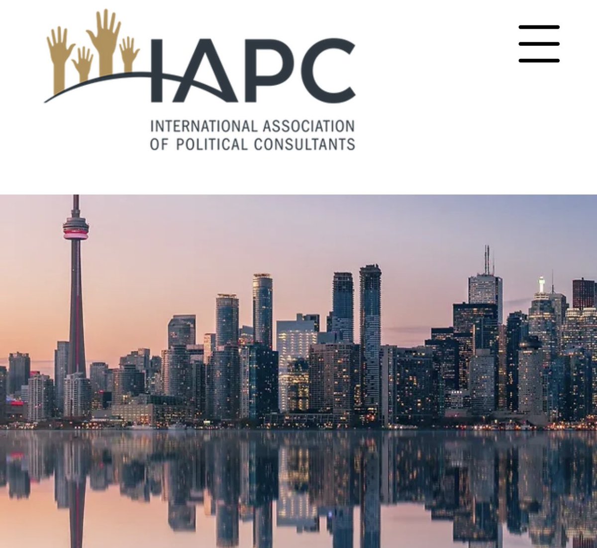 Camino a #Toronto #Canada,  a reunirme con los más prestigiosos consultores políticos de los cinco continentes para analizar los últimos procesos electorales, el estado de la democracia a nivel global e invitarlos a la próxima reunión de IAPC.org en #PuntaCana #RD