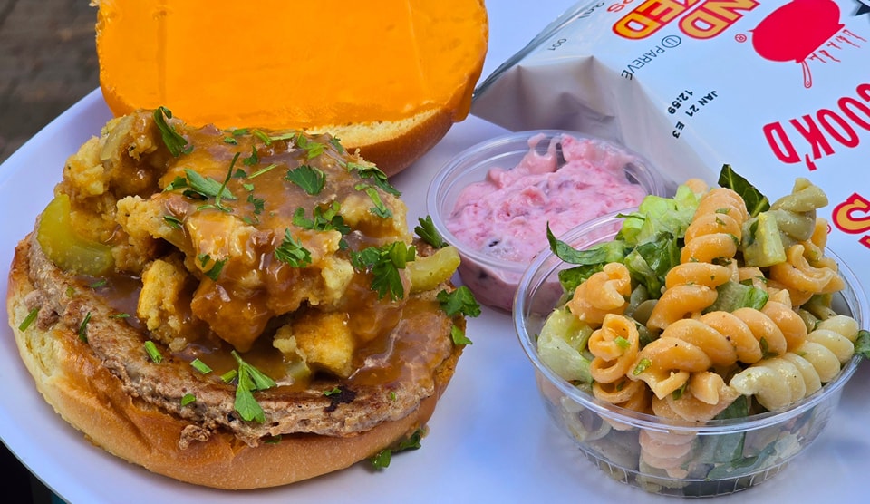 CafeTheLodge's tweet photo. November Lunch Specials  
Café Gobbler Burger (Turkey Burger topped with Stuffing, Melted Cheddar Cheese, Gravy on a Brioche Roll, served with a Side of Cranberry Mayo Cranberry Mayo) $11.95 https://t.co/wMyOkPiXZw