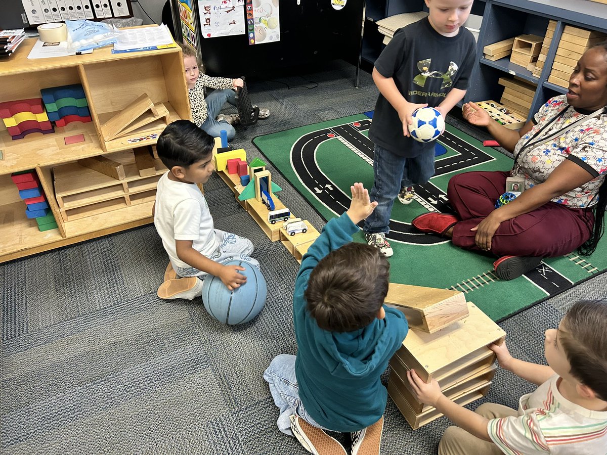 matjarash's tweet photo. Ms Huntley’s Title I PreK Ss @WingateESNC are studying about Balls! They learned how to make different ramps to roll balls down, how balls can roll &amp; bounce, &amp; graphed favorite balls. Using interests of Ss to explore &amp; investigate! @UCPSNC @AGHoulihan @blaise05 @SusanRodgersS4 https://t.co/ld8FInr4T7