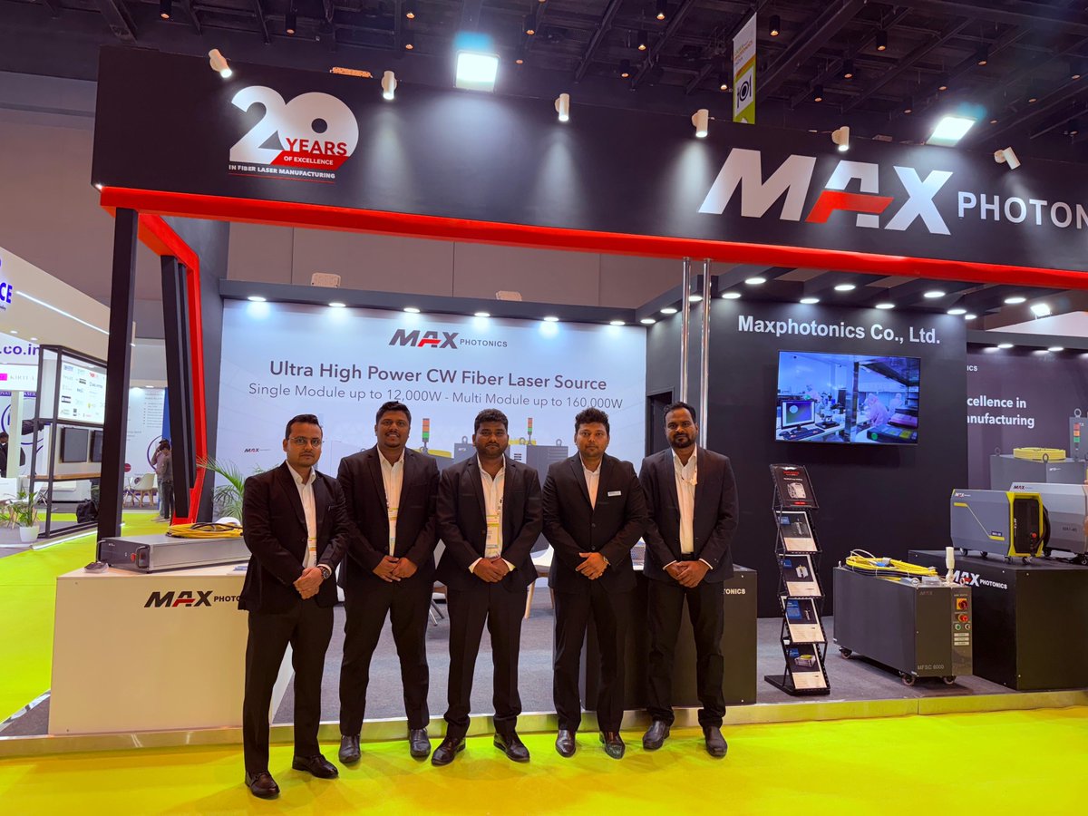 Maxphotonicsofc's tweet image. Kicking off day one of #LWOPIndia with our powerhouse #Maxphotonics team, all set to dazzle and shine!🎉

Booth No. LB11
Nov 7 - 9, 2024
Jio World Convention Centre
#Mumbai #India #LWOP #laserwelding #lasercutting #lasermarking #lasercleaning #laser #handheldlaserwelding #welding