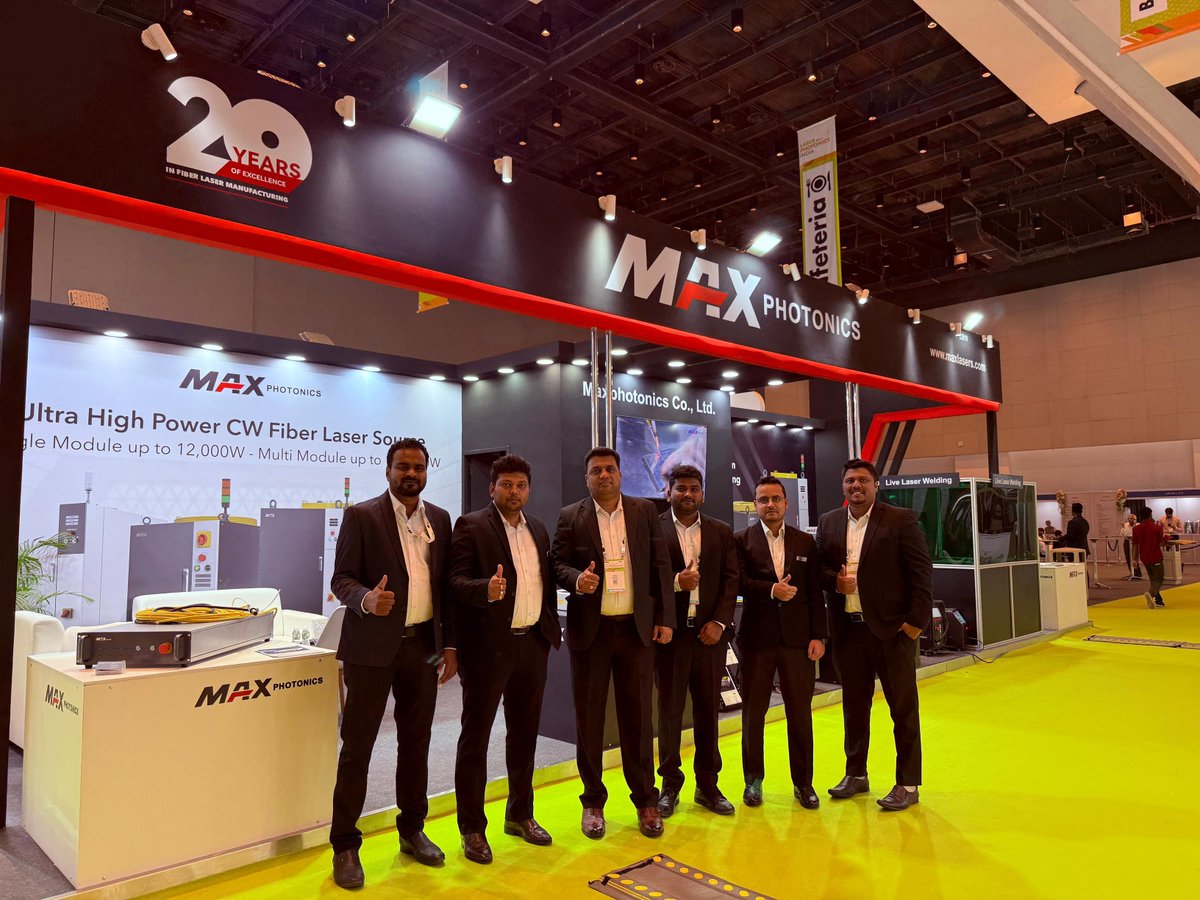 Maxphotonicsofc's tweet image. Kicking off day one of #LWOPIndia with our powerhouse #Maxphotonics team, all set to dazzle and shine!🎉

Booth No. LB11
Nov 7 - 9, 2024
Jio World Convention Centre
#Mumbai #India #LWOP #laserwelding #lasercutting #lasermarking #lasercleaning #laser #handheldlaserwelding #welding