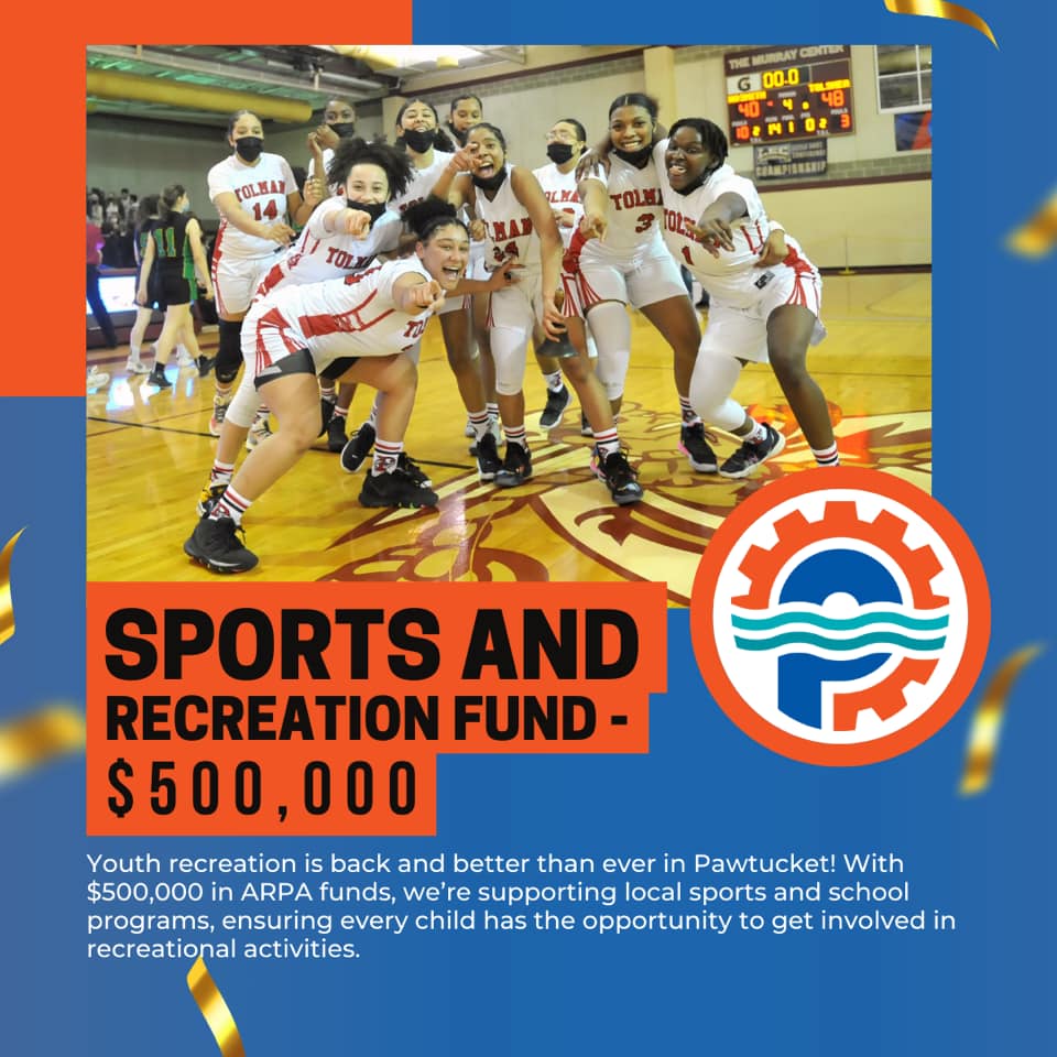 Youth recreation is back and better than ever in Pawtucket! With $500,000 in ARPA funds, we’re supporting local sports and school programs, ensuring every child has the opportunity to get involved in recreational activities.