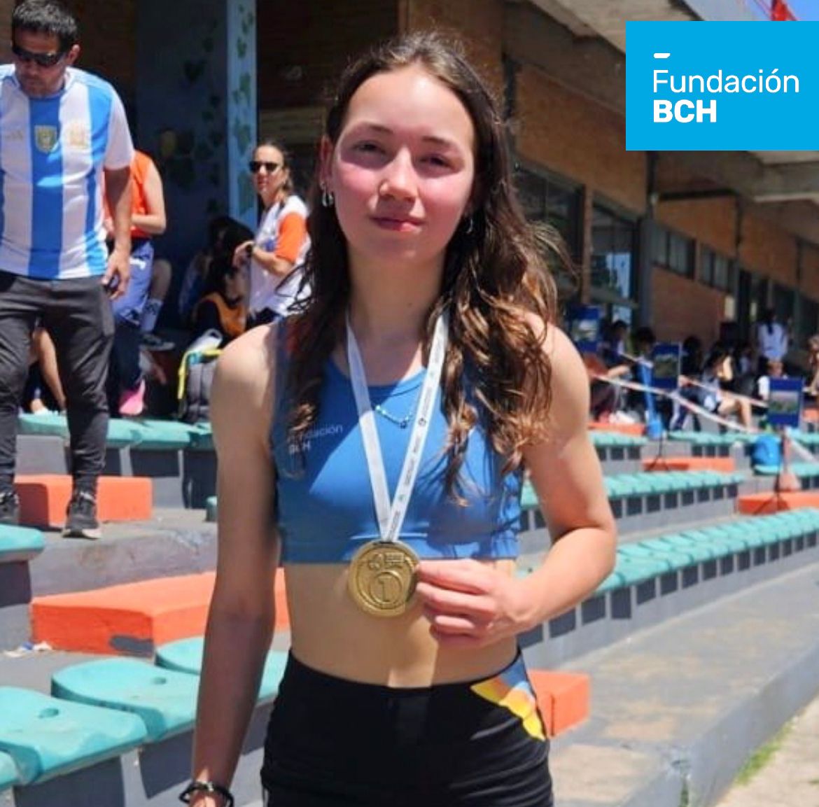 🥇 ¡Orgullo chubutense en los #JuegosEvita2024! 

#OliviaConesa logró la primera medalla de oro para #Chubut en la prueba de 80 metros en atletismo. ¡Felicidades, campeona! 👏💙 

#Chubut #OliviaConesa #MedallaDeOro #MarDelPlata #juegosevita2024