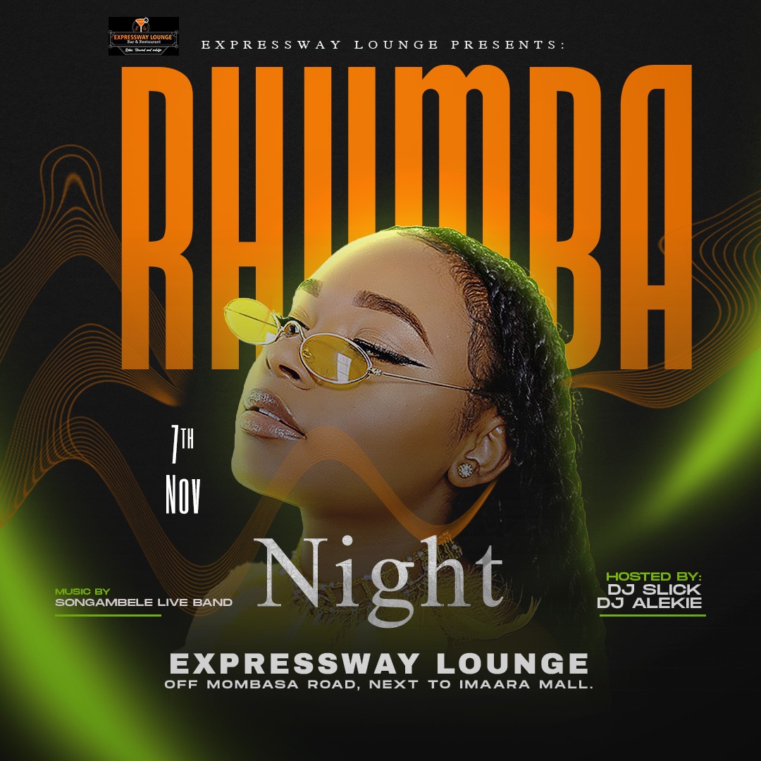 lawrencekitema's tweet photo. πΆ #RhumbaNight is here! Welcome to Expressway Lounge tonight for an unforgettable evening filled with soulful rhumba beats, smooth vibes, and great company. Don't miss outβsee you there! πΆ https://t.co/c0g2RDtJPi