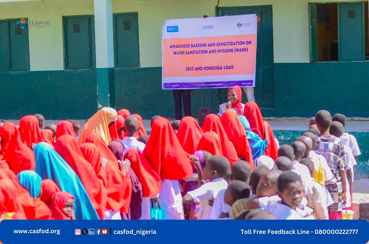 casfod_nigeria's tweet photo. As part of our Ensuring Multisectoral Approach 2 d Protection of Women &amp; Girls from GBV in Education Facilities project, funded by d #NHF in consortium with @CataiCenter &amp; @FutureResilien1, our team visited Bolibe, NALDA 1 &amp; 2 to conduct WASH sensitization1/2
@OCHANigeria https://t.co/8vRWmHfYDU