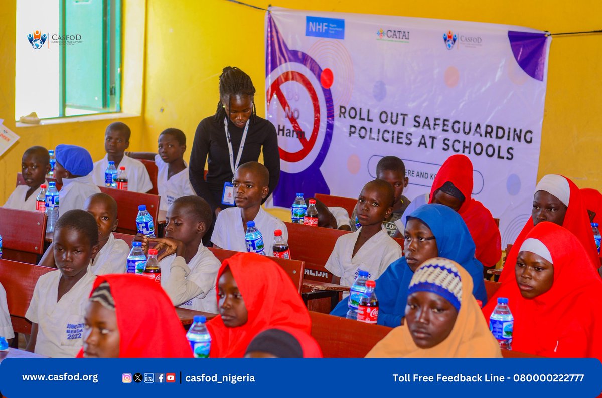 As part of our Ensuring Multisectoral Approach 2 d Protection of Women &amp; Girls from GBV in Education Facilities project, funded by d #NHF in consortium with <a href="/CataiCenter/">CENTER_CATAI</a> &amp; <a href="/FutureResilien1/">FRAD Foundation</a>, our team visited Bolibe, NALDA 1 &amp; 2 to conduct WASH sensitization1/2
<a href="/OCHANigeria/">UNOCHA Nigeria</a>