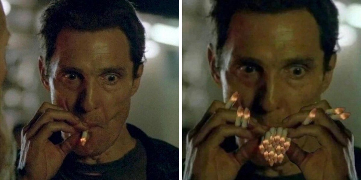man with cigarette meme The Matthew McConaughey Smoking meme is all of us, on the internet, at any  given point https://t.co/IsP9l8jI4F