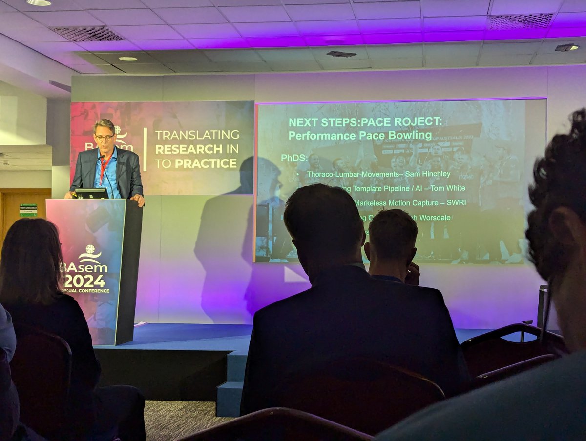 BJSM_BMJ's tweet photo. Now in the #MSK stream... Lessons from English Cricket: The Complete Guide to Pars Injury Management 🏏 #BASEMConf24
💭 Screening and management... Do asymptomatic pars progress?
🦴 Bone adaptation to fast bowling is NOT permanent
🤔 Scanning considerations and interpretation. VIBE vs SPECT scans
☑️ Pars management- Evidence around vitamin D, bracing, hyperbaric chambers, cryotherapy, bone stimulation❓
@basem_uk