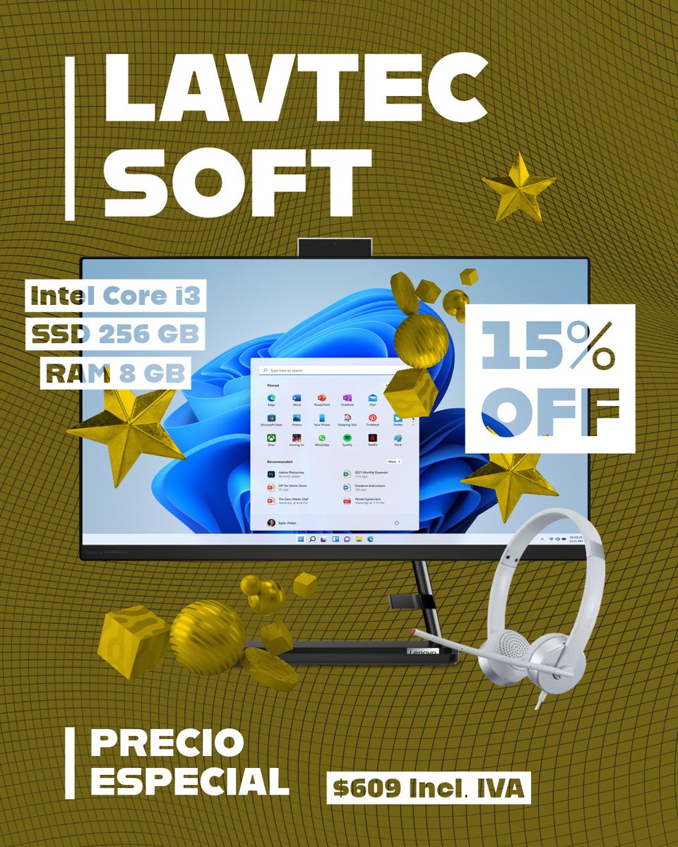 Los mejores equipos en Lenovo, lo encuentras aquí en LAVTEC SOFT.

- 1 AÑO DE GARANTÍA.
- Soporte remoto.
- Obsequios ORIGINALES.

#Lenovo #lenovo #lenovoideapad #lenovolaptop #lenovothinkpad