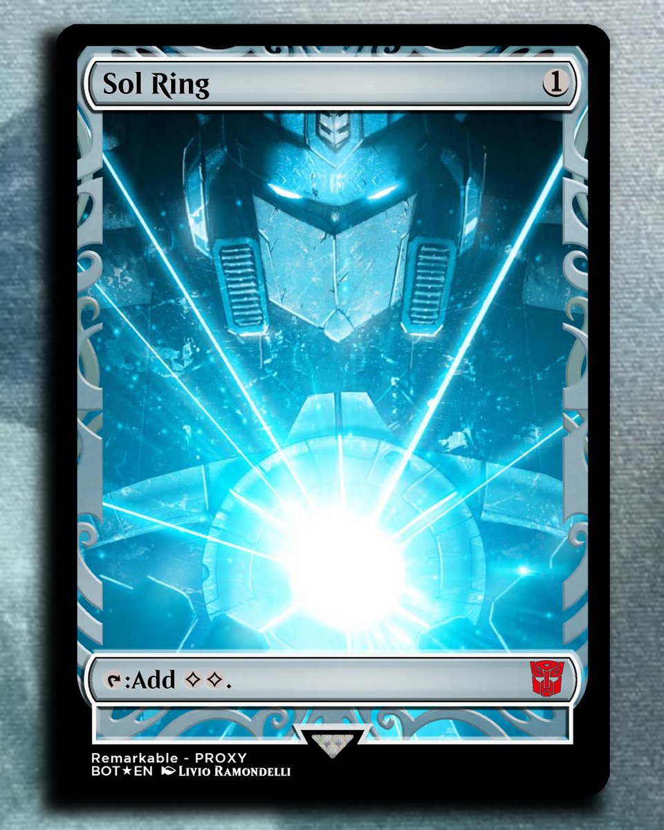 patricio_soler's tweet image. 🎁#November2Remember 
#OpenLair Card 08: Sol Ring by @captkramerica to &quot;light our darkest hour.&quot; #MTG #transformers #g1