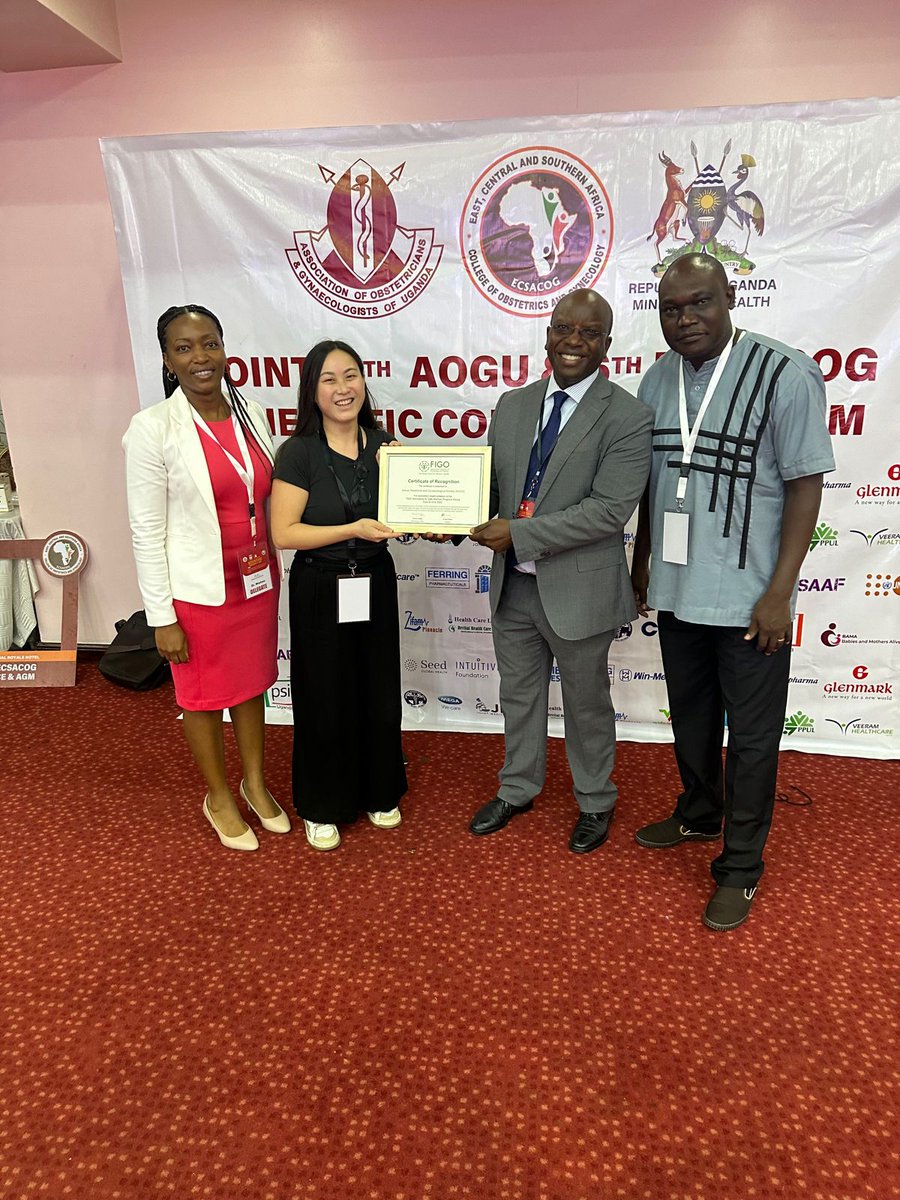 TheKOGSociety's tweet photo. We are honored to announce that KOGS has been awarded a Certificate of Recognition from FIGO for the successful completion of the Safe Abortion Project (2019-2023). This achievement was awarded at the Joint 19th AOGU &amp; 6th ECSACOG Scientific Conference &amp; AGM.

#KOGSNawe #AOGU https://t.co/mnFv1Z54ZP