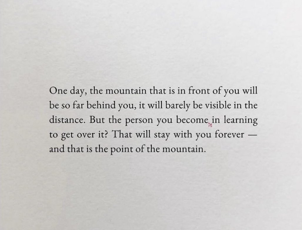 bookpoets's tweet image. that is the point of the mountain