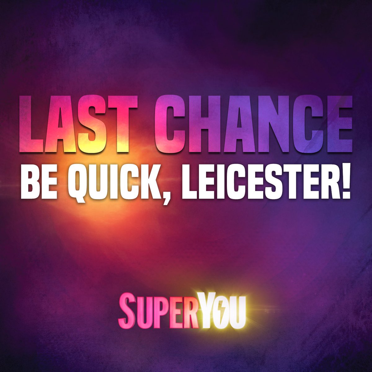 Rise up and book your tickets today!

superyoumusical.com