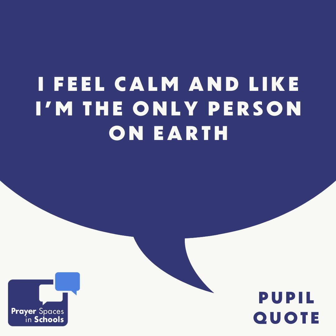 PrayerInSchools's tweet photo. There’s something special about Prayer Spaces in Schools. Read these pupil quotes for yourself! ⏩️⏩️

❔What’s your favourite quote a pupil has ever said to you?

🙏 Interested in finding out more?  https://t.co/ieWszZOU0j 

#prayerspacesinschools #creativeprayer #247prayer https://t.co/LT6tDHHIdQ