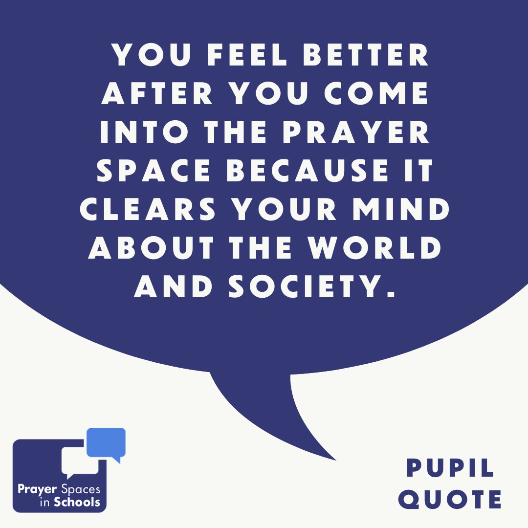 PrayerInSchools's tweet photo. There’s something special about Prayer Spaces in Schools. Read these pupil quotes for yourself! ⏩️⏩️

❔What’s your favourite quote a pupil has ever said to you?

🙏 Interested in finding out more?  https://t.co/ieWszZOU0j 

#prayerspacesinschools #creativeprayer #247prayer https://t.co/LT6tDHHIdQ