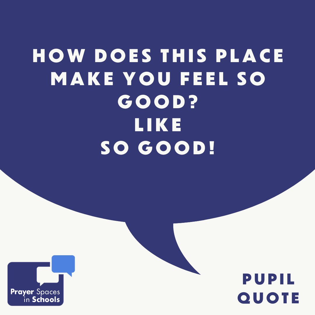 PrayerInSchools's tweet photo. There’s something special about Prayer Spaces in Schools. Read these pupil quotes for yourself! ⏩️⏩️

❔What’s your favourite quote a pupil has ever said to you?

🙏 Interested in finding out more?  https://t.co/ieWszZOU0j 

#prayerspacesinschools #creativeprayer #247prayer https://t.co/LT6tDHHIdQ