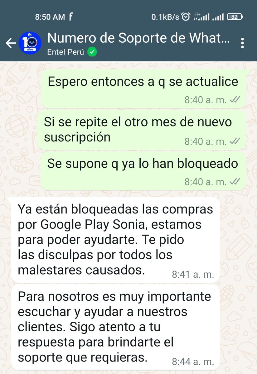 SgasparU's tweet photo. @EntelPeru @OSIPTEL No actualizan el cobro a la fecha y ahora q hago mi reclamo me dicen así cortantes q fue un error y q pague lo q ellos quieren @OSIPTEL cada mes es lo mismo, el mes pasado también me.cobraron lo q quisieron https://t.co/TNnmzViSrV