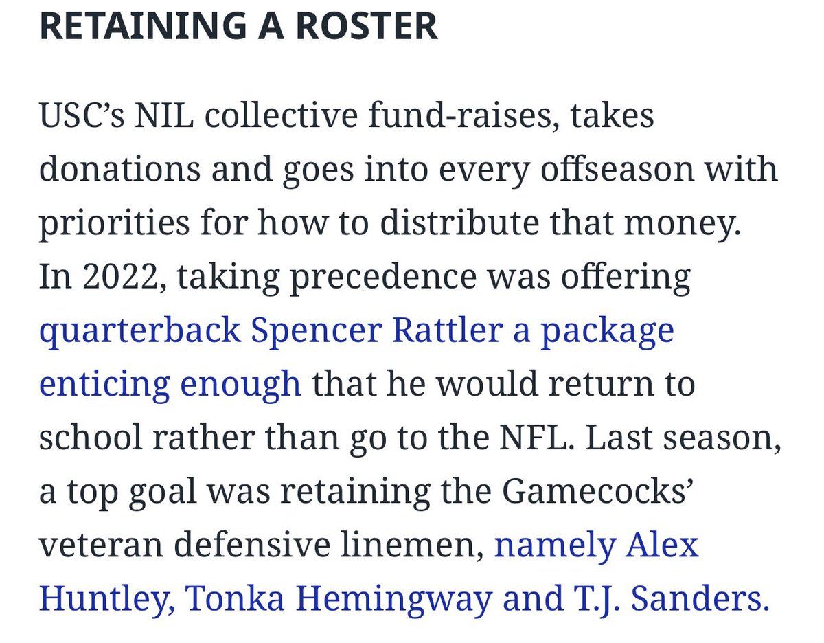 WinterSportsLaw's tweet photo. Star South Carolina freshman football player Dylan Stewart is working on a new NIL deal that will keep him at the school next season. 

It’s expected to be a one year deal worth more than $1M.

College football’s annual free agency season is starting to heat up. https://t.co/QAYkmJriIB