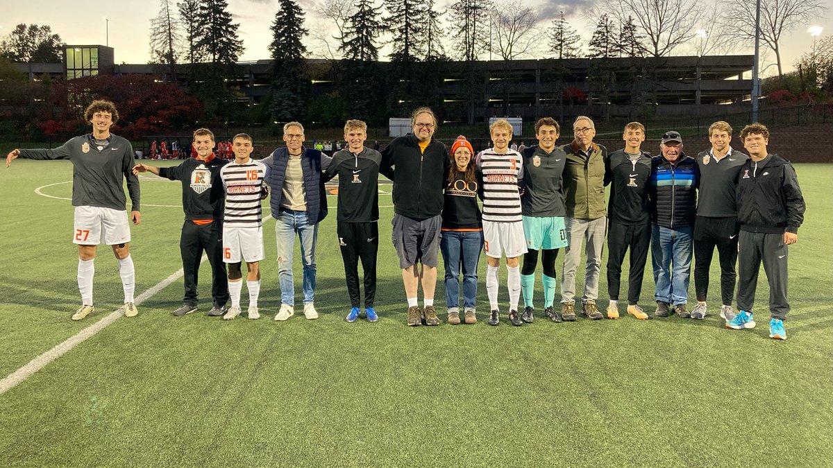 Kalamazoo College Athletics (@khornets) on Twitter photo The <a href="/kzoomensoccer/">Kalamazoo College Men's Soccer</a> seniors recognized their Most Valuable Professors prior to the home game on Oct. 23. Read more about what the professors mean to each senior at tinyurl.com/y7mn4xh4. #GoHornets The <a href="/kzoomensoccer/">Kalamazoo College Men's Soccer</a> seniors recognized their Most Valuable Professors prior to the home game on Oct. 23. Read more about what the professors mean to each senior at tinyurl.com/y7mn4xh4. #GoHornets