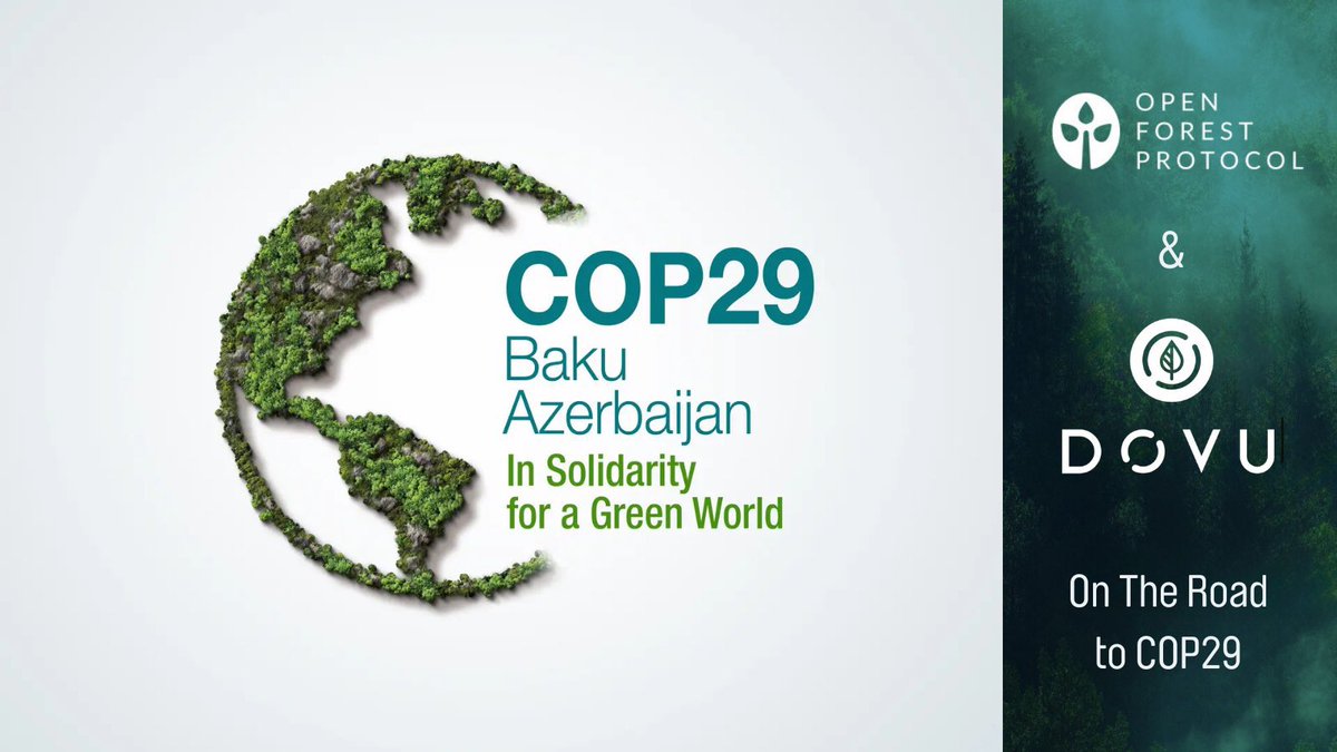 Radoslav Dragov (@rdragov) on Twitter photo Looking forward to speaking at an X Space with @DovuOfficial today at 4pm GMT! We’ll be discussing our participation at COP29, high-quality carbon credits, Web3, transparency, and the role of reliable data in carbon markets
#COP29 #CarbonCredits <a href="/OpenForest_/">Open Forest Protocol (OFP)</a> Looking forward to speaking at an X Space with @DovuOfficial today at 4pm GMT! We’ll be discussing our participation at COP29, high-quality carbon credits, Web3, transparency, and the role of reliable data in carbon markets
#COP29 #CarbonCredits <a href="/OpenForest_/">Open Forest Protocol (OFP)</a>