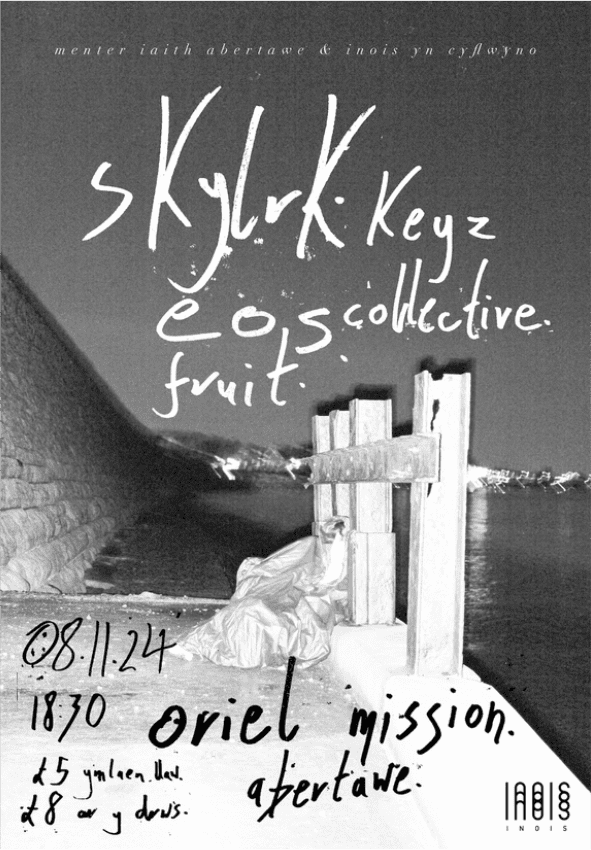 🎶 Cerddoriaeth Fyw

skylrk. + myw @ Oriel Mission
+ cefnogaeth gan Keyz Collective, EÔS &amp; Fruit

Tocynnau cyfyngedig 🎟️ buff.ly/407kVXF

@swanseamusichub #skylrk