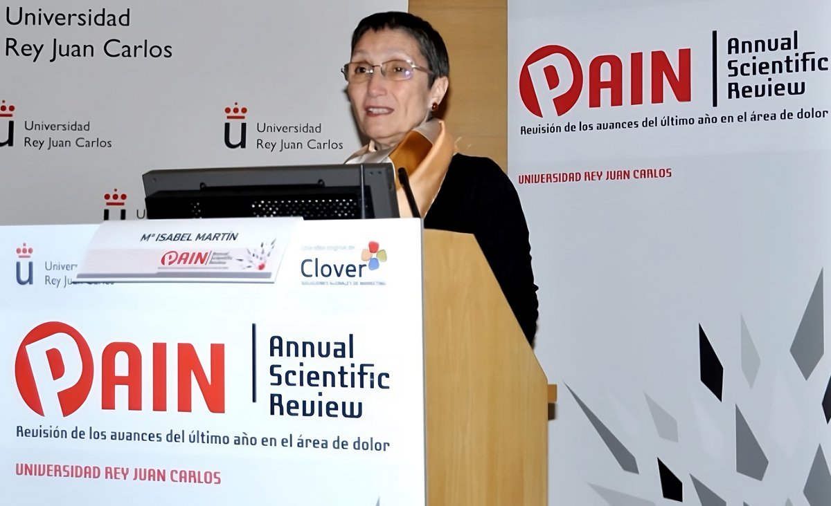 In Memoriam María Isabel Martín Fontelles 🖤
Dra. en Medicina y Catedrática de Farmacología en la <a href="/urjc/">URJC</a>, comprometida tanto con el alivio del sufrimiento de los pacientes, como con la investigación en dolor crónico. 
Te recordaremos, Maribel, no solo por tus logros académicos,