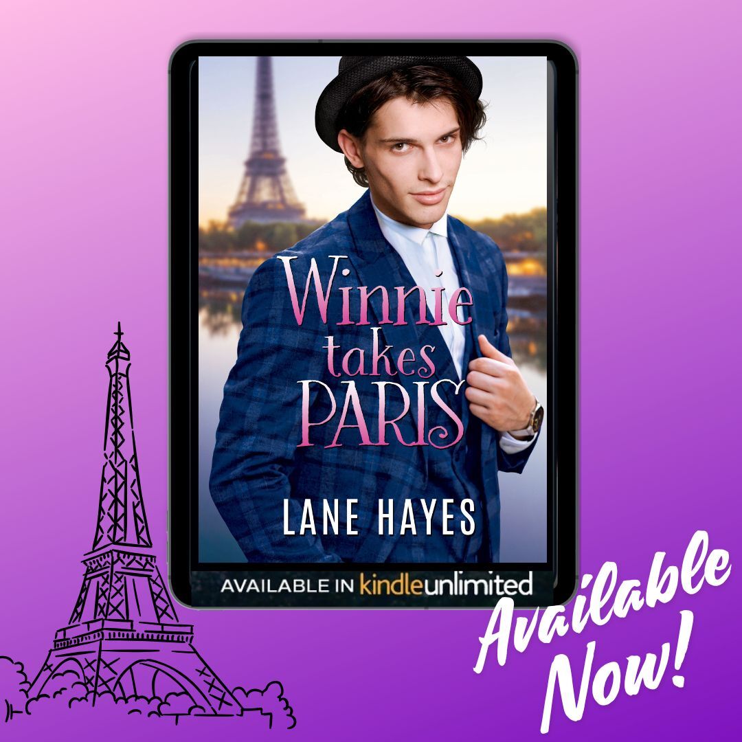 LaneHayes3's tweet photo. WINNIE TAKES PARIS IS AVAILABLE NOW! 

Buy or borrow in KU here: https://t.co/UCvWO4O88K

Winnie Takes Paris is an MM romantic comedy featuring a fabulous diva, a nerdy professor, and the Parisian adventure of a lifetime!

#LaneHayes #MMRomance #RomCom #MMRomCom #RomanticComedy https://t.co/9HV34A7fHJ