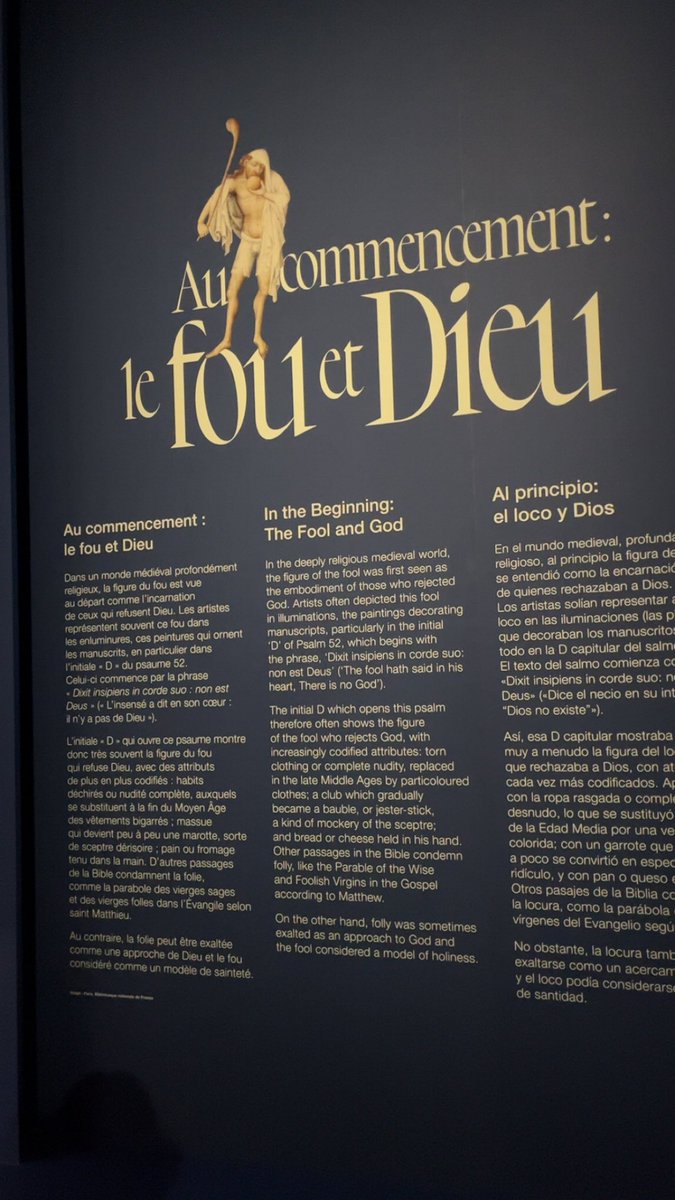 Tangolo0's tweet photo. @LaChaineMangas LES PORTEURS DE L’INITIALE « D » EXPLIQUÉS DANS LA BIBLE ! VU À L’EXPOSITION SUR « LES FIGURES DU FOU » AU @MuseeLouvre 😱 ODA TU ES LE MONSTRE QUE TU PENSE ÊTRE #ONEPIECE https://t.co/AjyxJR5crn