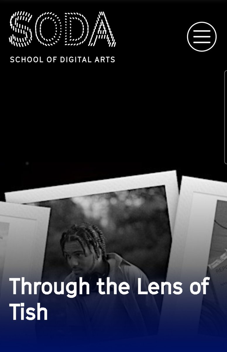 An eventshare for SODA.

Join us for a launch event to celebrate the SODA exhibition ‘Through the Lens of Tish: Gen Z’s Reflections on Class and Creativity‘

schoolofdigitalarts.mmu.ac.uk/events/through…

<a href="/mcys_mmu/">MCYS</a>

<a href="/manmetcrimsoc/">Sociology and Criminology at Man Met</a>

@sharpfutures

@sodamcr