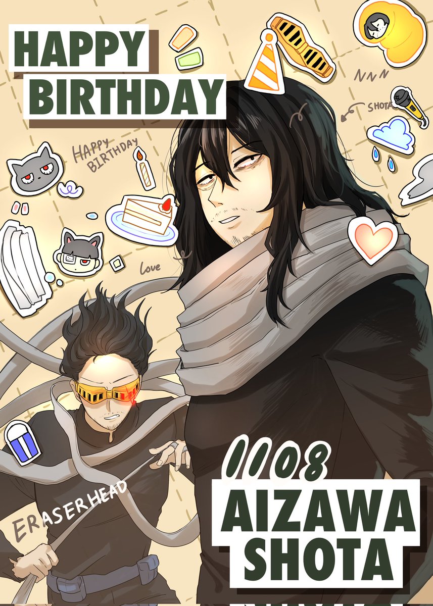 ddatG07's tweet photo. #2024아이자와생일합작
#相澤消太誕生祭2024
#相澤消太生誕祭2024

드디어 이 날이 왔군요.. 처음으로 연성 덕질한 장르의 첫 최애의 생일.. 아무리 바빠도 축전은 꼭 그려서 축하해주고 싶었어요. 아직 미숙한 실력이지만 축하하는 진심을 가득담아 그렸습니다. 생일 축하해 아이자와 쇼타 https://t.co/NgAAg6Iiu5