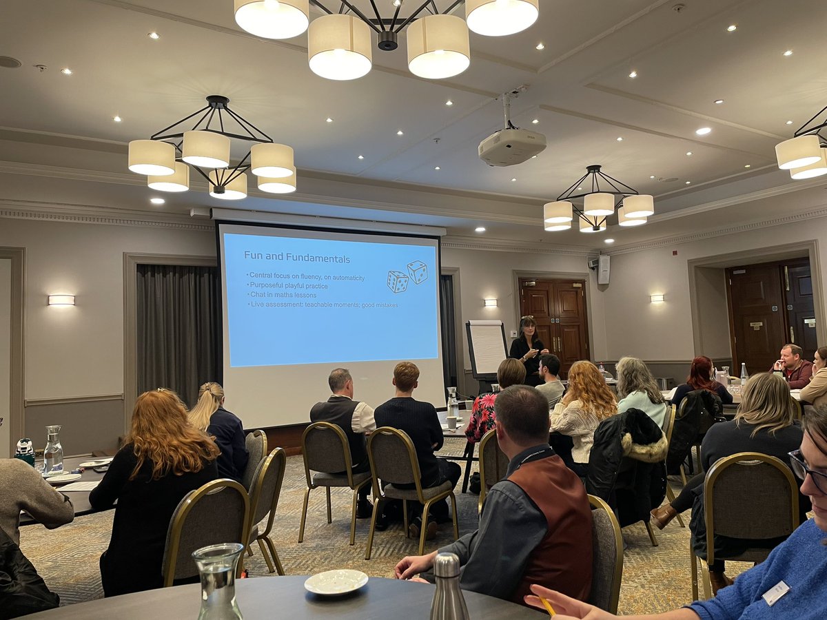 Cambs_SIS's tweet photo. @KateFrood is rounding off a fantastic day with a keynote session: Fun and Fundamentals in maths 😃 #CambsMaths https://t.co/1OBhERIrj8