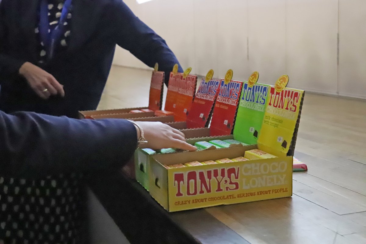 Today, we had the honour of having Ben Greensmith, who works at Tony’s Chocolonely &amp; spoke to our sixth form about the unknown issues of coco companies &amp; how to become a slave-free organisation.
<a href="/TonysChocoUK_IE/">Tony's Chocolonely UK & IRE</a> #oursalesiancommunity #chocolate  #tonyschocolonely <a href="/greensmith_ben/">Ben Greensmith</a>
