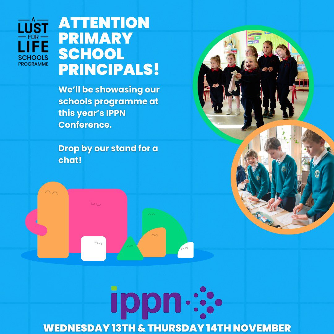 Next Wednesday, November 13th &amp; Thursday 14th November we’ll be showcasing our Primary Schools Programme at this year’s IPPN conference taking place in Killarney, Co Kerry. 

<a href="/IPPN_Education/">IPPN</a>