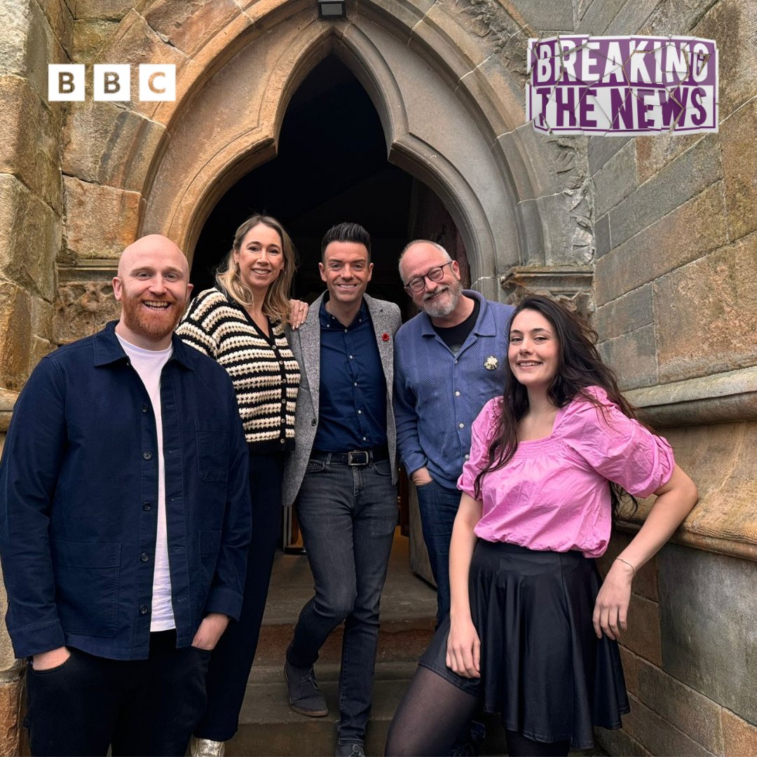 Another brilliant lineup for #BreakingTheNews with <a href="/des_clarke/">Des Clarke</a> recorded this week in Glasgow 🗞️
<a href="/comedyray/">Ray Bradshaw</a> 💫
<a href="/tiffstevenson/">Tiffany Stevenson</a> 💫
<a href="/MarjoleinR/">Marjolein Robertson</a> 💫
#RobinInce 💫
Listen live Friday lunchtime <a href="/BBCRadioScot/">BBC Radio Scotland</a> 📻<a href="/BBCSounds/">BBC Sounds</a>🔊Subscribe now: bit.ly/3CeEpQn
