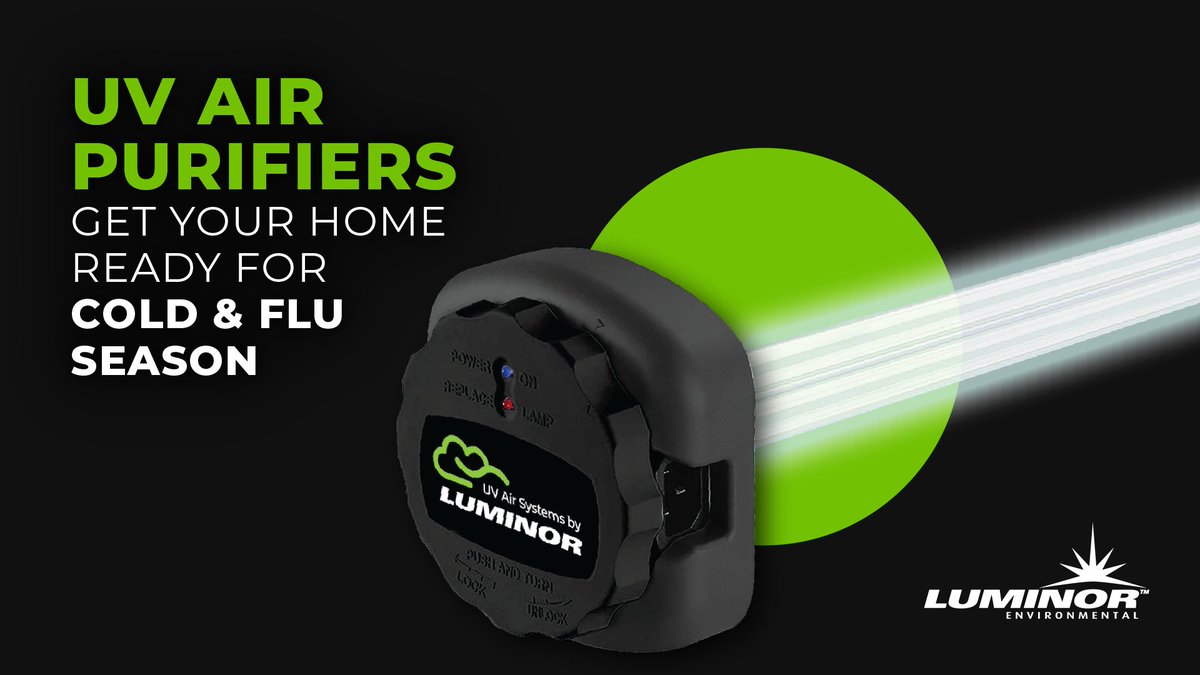 LuminorUV's tweet photo. UV Air by LUMINOR is the plug &amp; play solution for indoor air quality. Its UVC disinfection technology kills germs that cause colds and flus while helping alleviate symptoms.

Learn more at https://t.co/OoFnf7kAYq

 #uvwatertreatment #uvwaterdisinfection #waterquality #luminoruv https://t.co/ot3WbotNM0