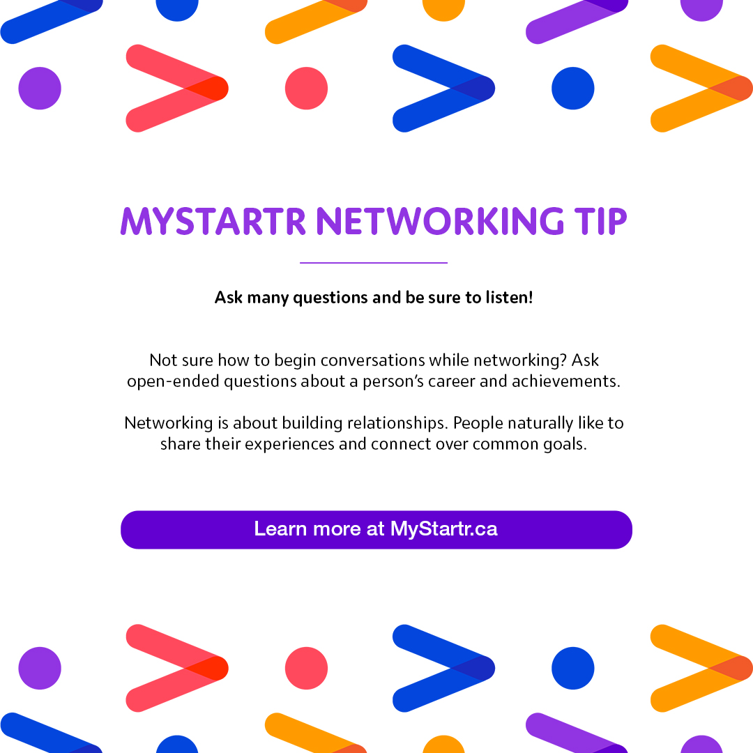 Networking is about making connections, and what better way to connect with new acquaintances than asking about their career and personal development. 

Cultivating relationships will open new doors to mentorship, job opportunities and even further business connections.