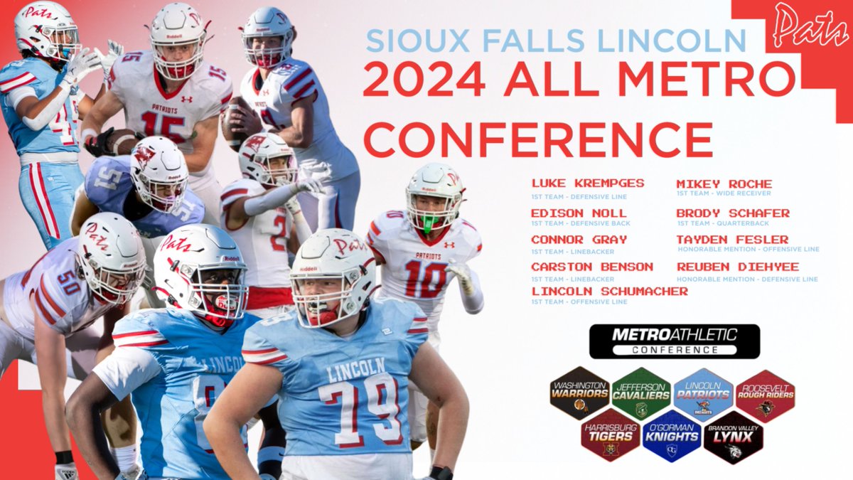 Congratulations to our 2024 All Metro Conference Players. #GoPats