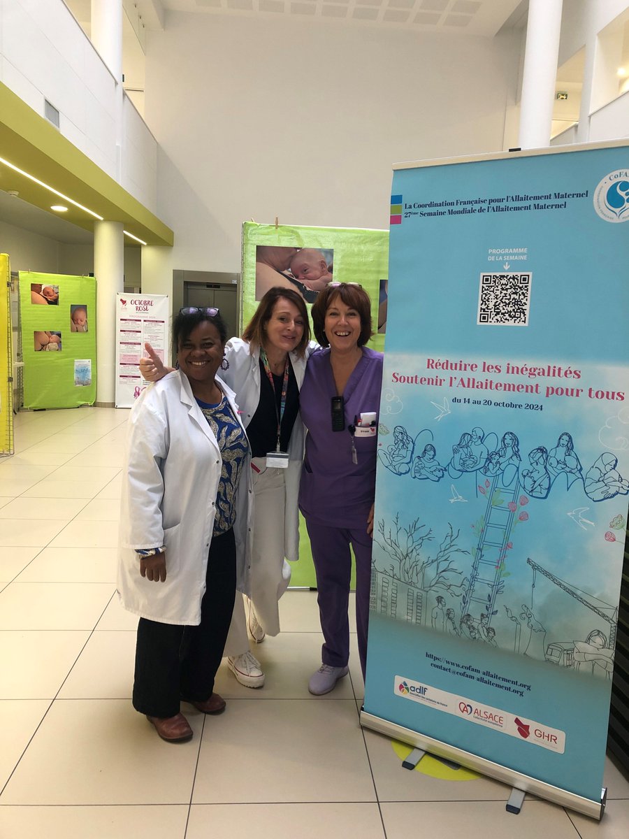📷 Retour sur la #SMAM 2024, une édition qui a eu un véritable succès avec près de 60 participants 👏
👉Un programme varié : conférences, exposition photos &amp; cafés allaitement
 Sur plusieurs sites du #GHRMSA
Merci à Christine, Claire &amp; Hadidja ainsi qu'à tous les professionnels🙏
