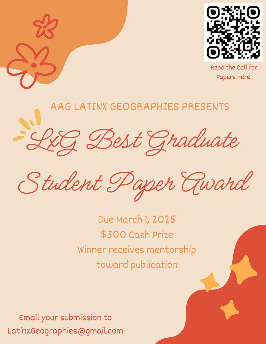 Queridxs: La luche sigue...  

We remain committed to uplifting work by LxG scholars who continue to remind us another word is possible:  

Our *2025 LxG Graduate Student Paper Award* Call for Papers is now available --> tinyurl.com/2025lxgaward
