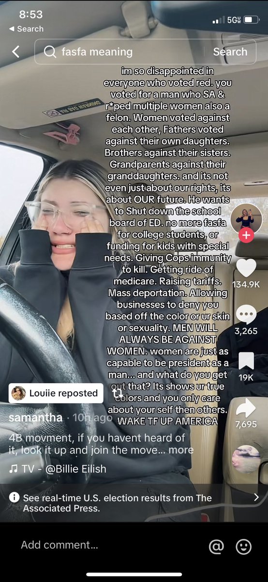 allie__voss's tweet photo. I’m not exaggerating when I say that many women, specifically those on on TikTok, live in a parallel universe 

They’re operating with a completely different reality that has been designed to make them absolutely hysterical

They are not mentally okay https://t.co/jq7SLlbUA7