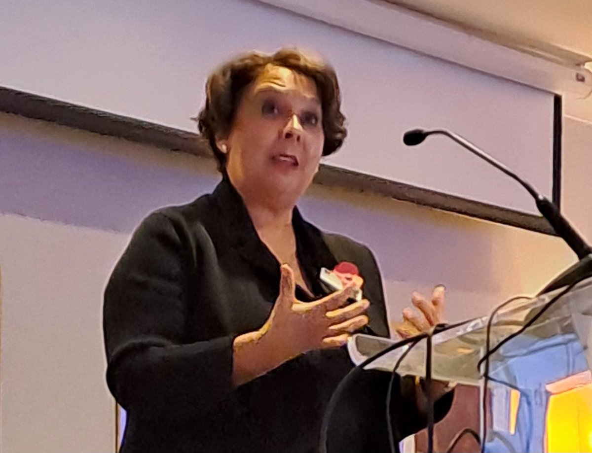 Delighted to have @TheRCN Gen Sec and Chief Exec, Prof Nicola Ranger close #RCNScotReps2024 and challenge nursing to unite and be the catalyst for change - be bold, be curious, be brilliant.