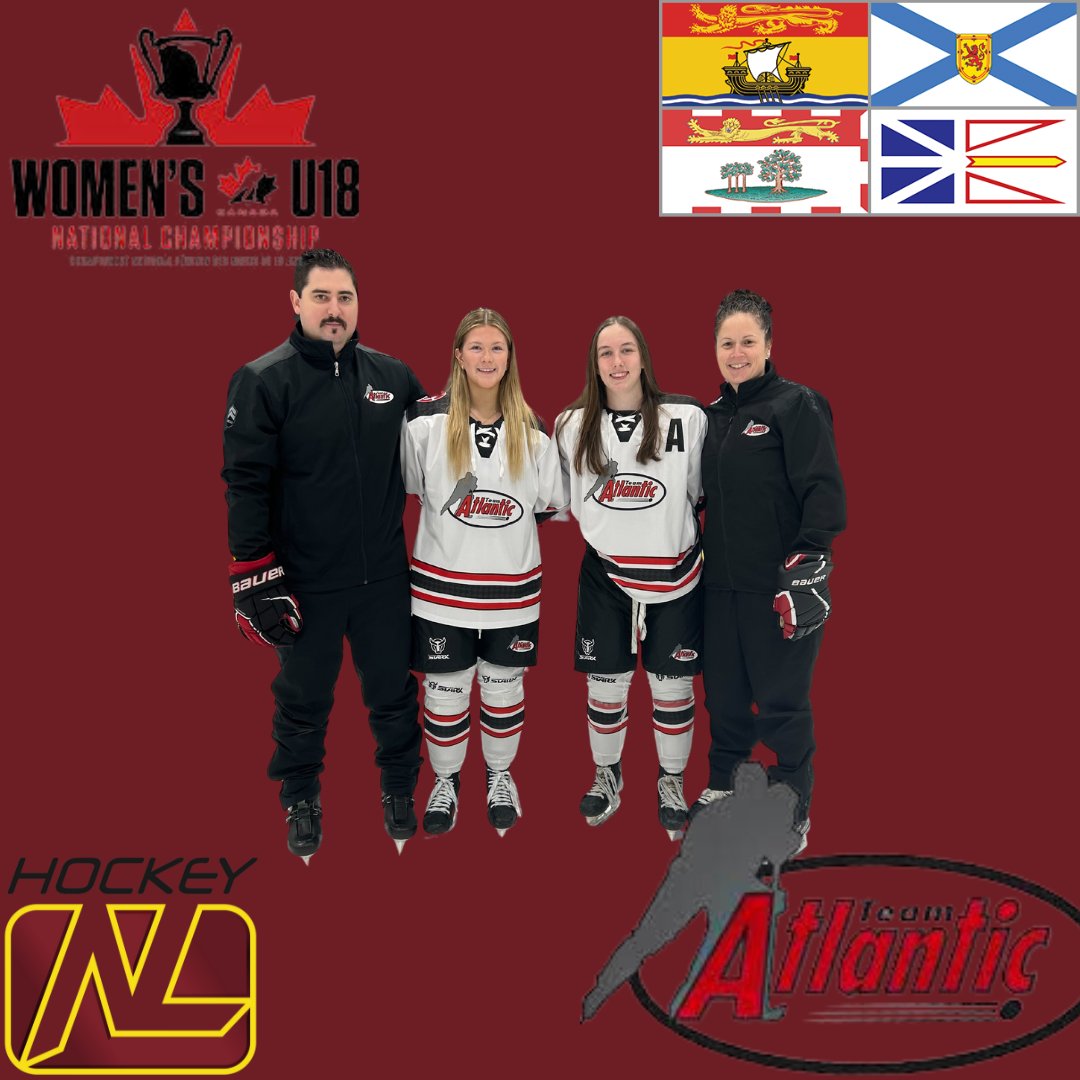 🏒 Quarterfinal Alert: Team Atlantic vs. Team Quebec! 🏒

 Let’s send our best wishes to the players and staff representing Newfoundland, including Goalie Coach Billy Clarke, Head Coach Alicia Macdonald, Marissa Dawson, and Leah Wicks, along with the entire Team Atlantic squad.