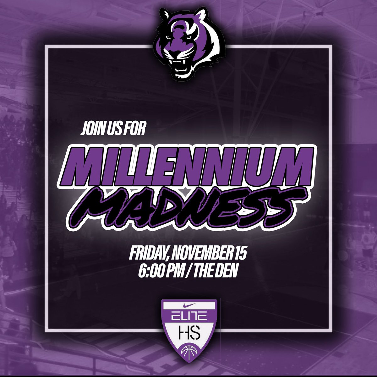 MillenniumHoops's tweet image. The best season of the year is BACK! Come meet your 2024-25 Millennium Basketball Tigers at #MillenniumMadness on November 15 in #TheDen! Admission Price is $10. #TigerNation #BasketballIsBack 💜🐯@millenniumwbb