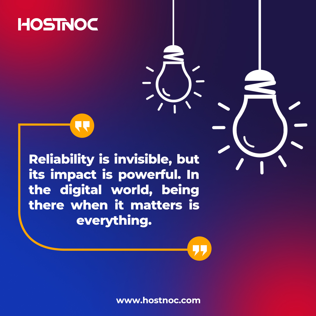 HostNoc's tweet image. In the digital world, reliability is everything. Every seamless connection makes an impact, driving consistency and unmatched performance!

#DigitalExcellence #TechInnovation #TechTrust #hostnoc